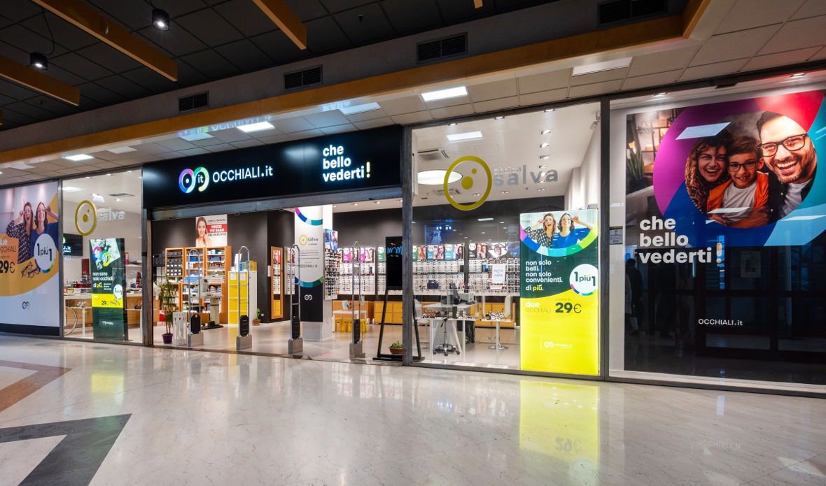 Occhiali.it ottico a Beinasco centro commerciale le Fornaci Shop - vetrine